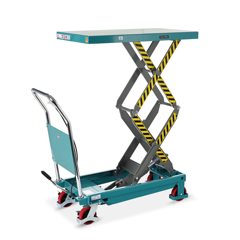 Produktabbildung: Scheren-Hubtischwagen Ameise® LTT 0.35 mit Doppel-Schere, Tragkraft 350 kg, Plattform à 910 x 500 mm