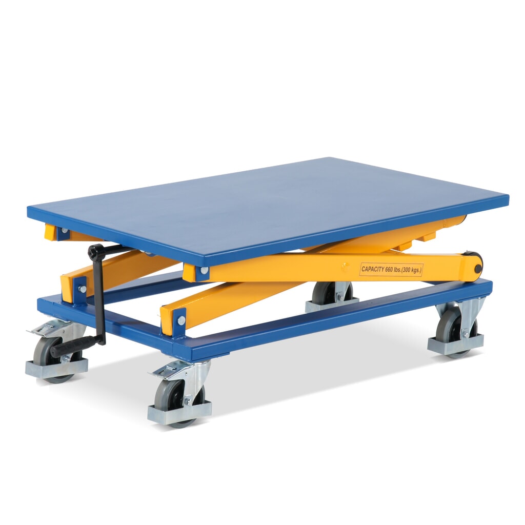 Produktabbildung Nr. 3: Scheren-Hubtischwagen mit Spindel, TK 300 kg, Plattform à 950 x 600 mm