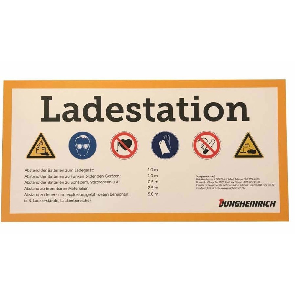 Produktabbildung: Schild Ladestation