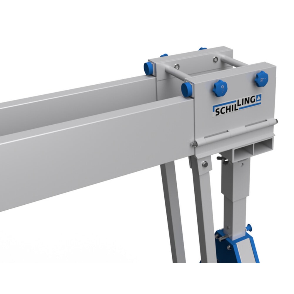 Produktabbildung Nr. 6: SCHILLING Alu-Portalkran mit teilbarem Doppelträger, Einhängepunkt 2.155-3.655 mm, Länge 6.000 mm, TK 1.000 kg