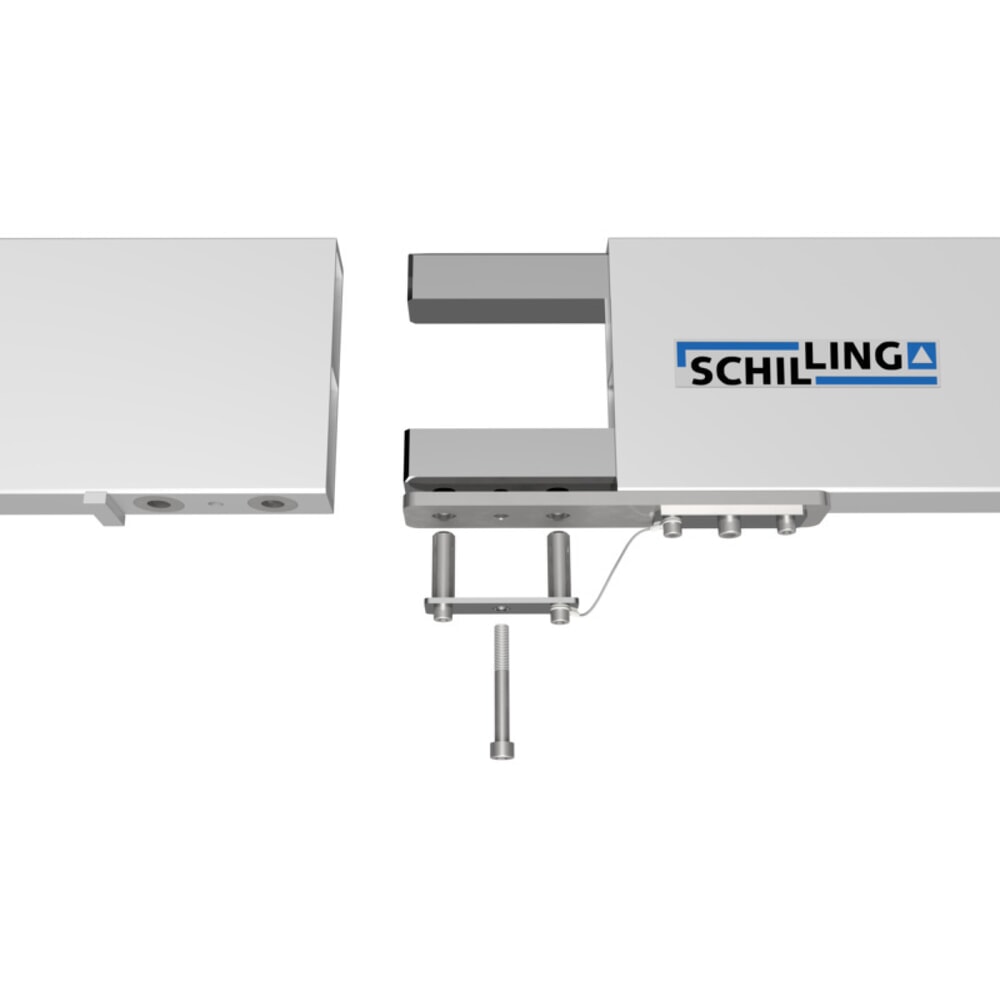 Produktabbildung Nr. 10: SCHILLING Alu-Portalkran mit teilbarem Doppelträger, Einhängepunkt 2.155-3.655 mm, Länge 6.000 mm, TK 1.000 kg
