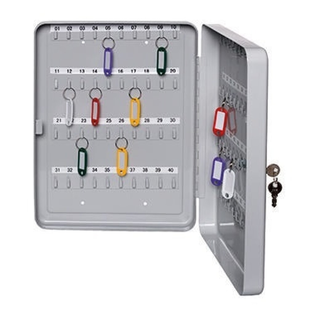 Produktabbildung: ALCO Schlüsselschrank 890 16x20x8cm für 20Schlüssel lichtgrau