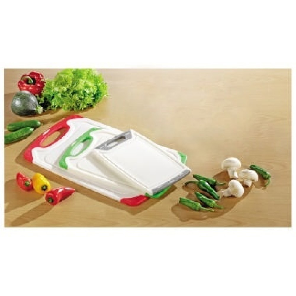 Produktabbildung: Esmeyer Schneidbrett 303-030 weiß 3 St./Pack.