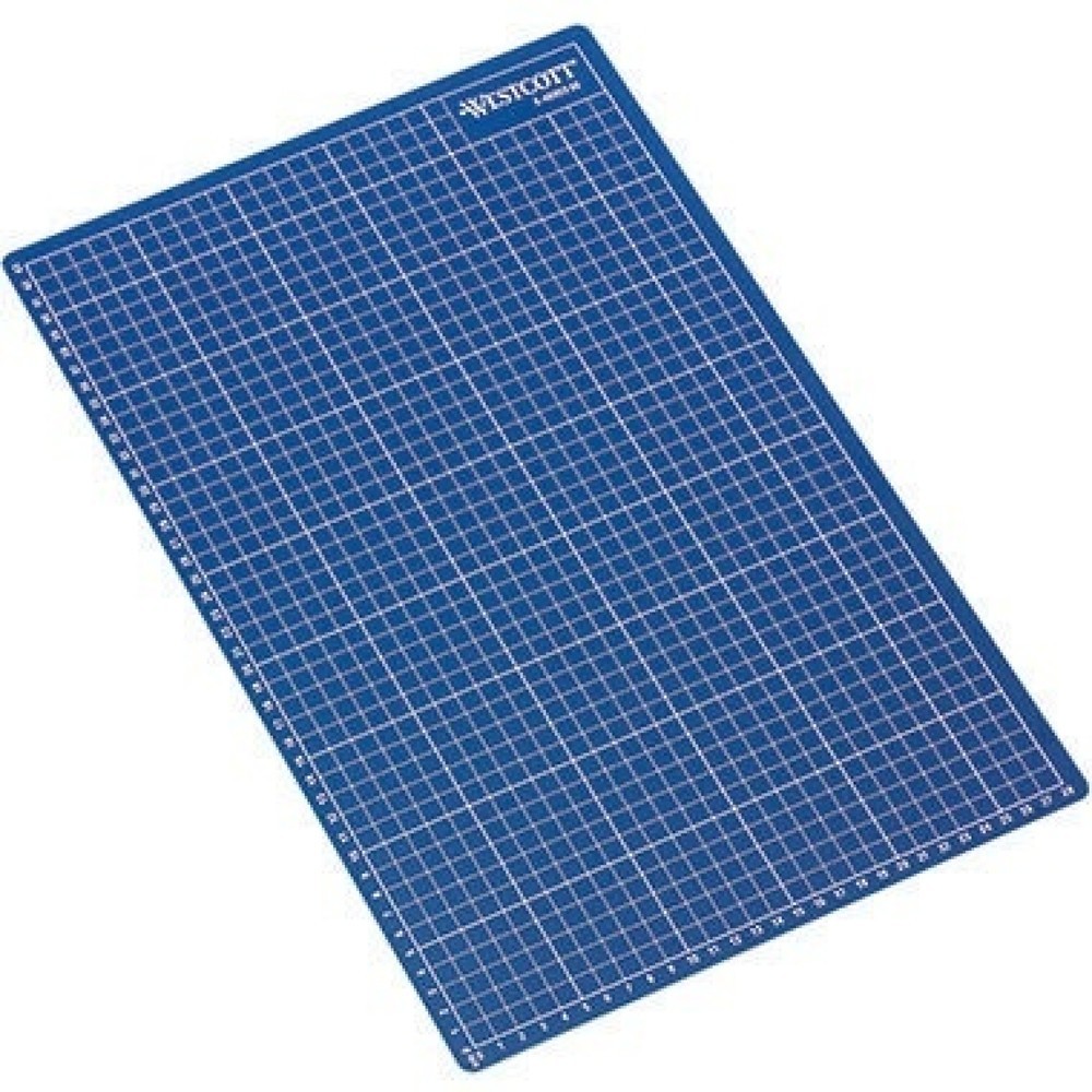 Produktabbildung: Schneidematte E-46003 00 DIN A3 45x0,3x30cm Vorderseite blau