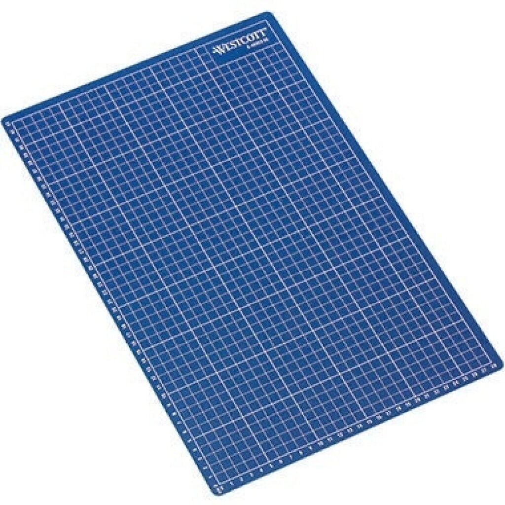 Produktabbildung: Schneidematte E-46003 00 DIN A3 45x0,3x30cm Vorderseite blau