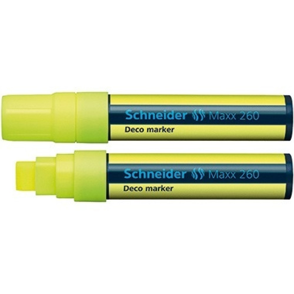 Produktabbildung Nr. 1: Schneider Kreidemarker Maxx 260 126005 Keilspitze 5+15mm gelb
