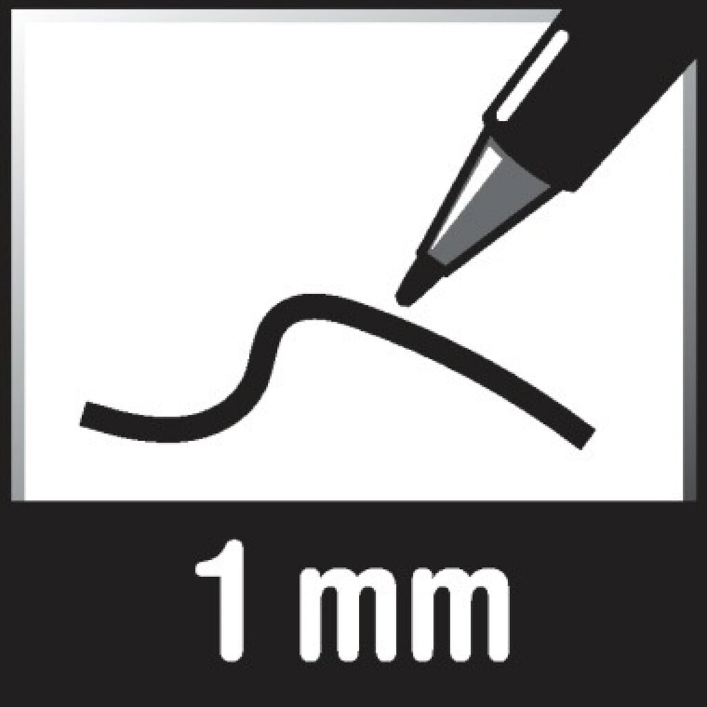 edding Permanentmarker EcoLine 4-25001 1mm Rundspitze schwarz Produktabbildung Nr. 10: edding Permanentmarker EcoLine 4-25001 1mm Rundspitze schwarz