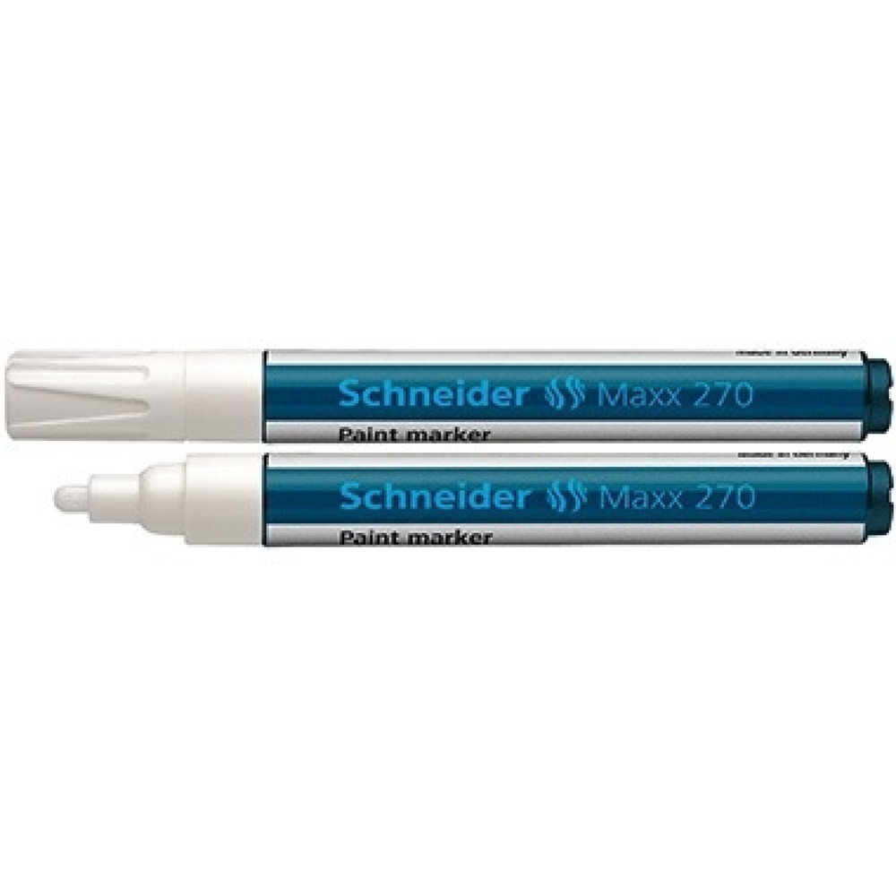 Produktabbildung: Schneider Lackmarker Maxx 270 127049 1-3mm Rundspitze weiß