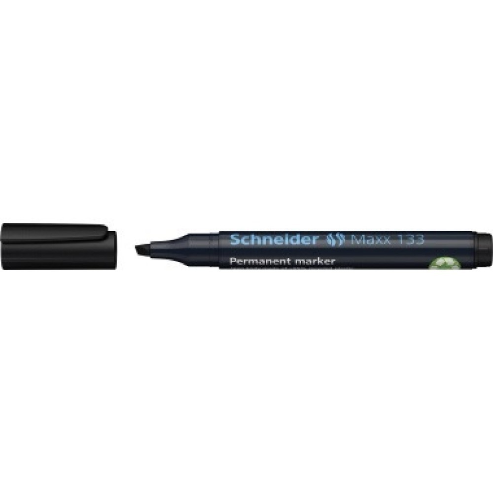 Produktabbildung: Schneider Permanentmarker Maxx 133 113301 1+4mm Keilspitze schwarz