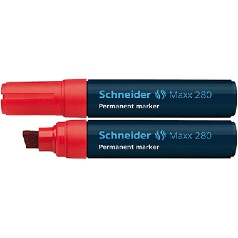 Produktabbildung: Schneider Permanentmarker Maxx 280 128002 4+12mm rot
