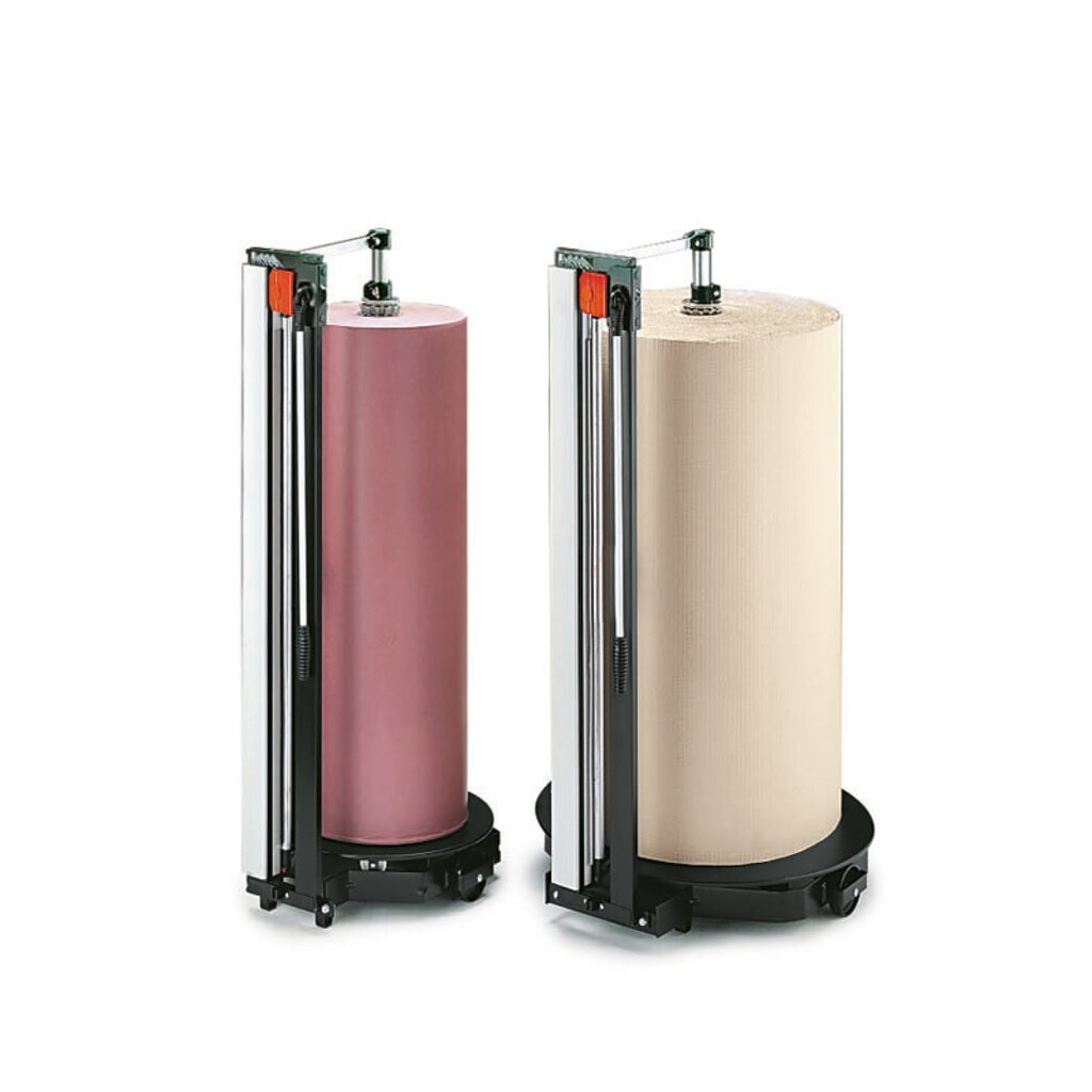 Schneidständer, senkrecht, Schnittbreite bis 1.600 mm, für Rollen bis 450 mm Durchmesser Produktabbildung: Schneidständer, senkrecht, Schnittbreite bis 1.600 mm, für Rollen bis 450 mm Durchmesser