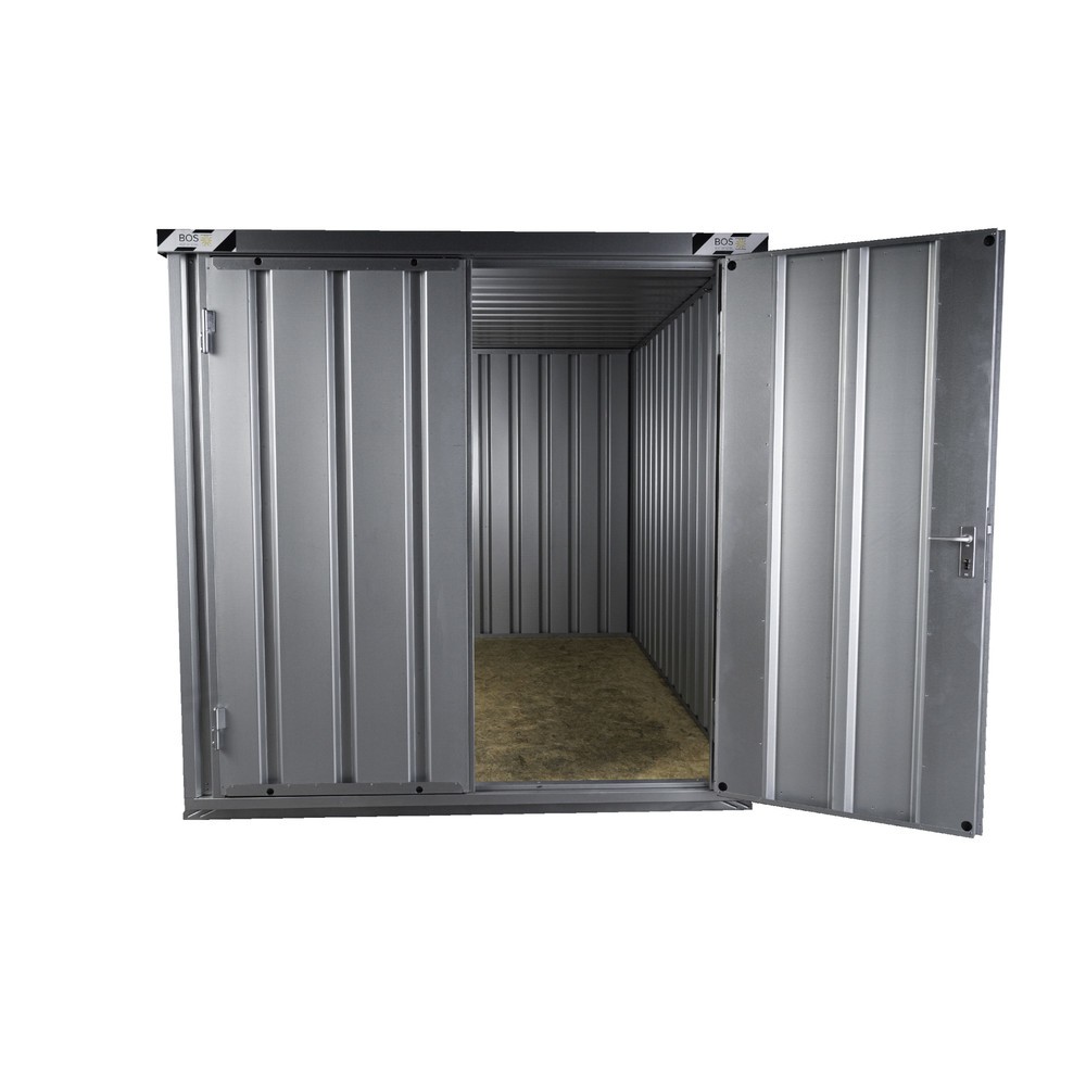 Produktabbildung Nr. 4: Schnellbaucontainer, HxBxT 2.100 x 2.100 x 3.100 mm, Tür stirnseitig, 2-flügelig