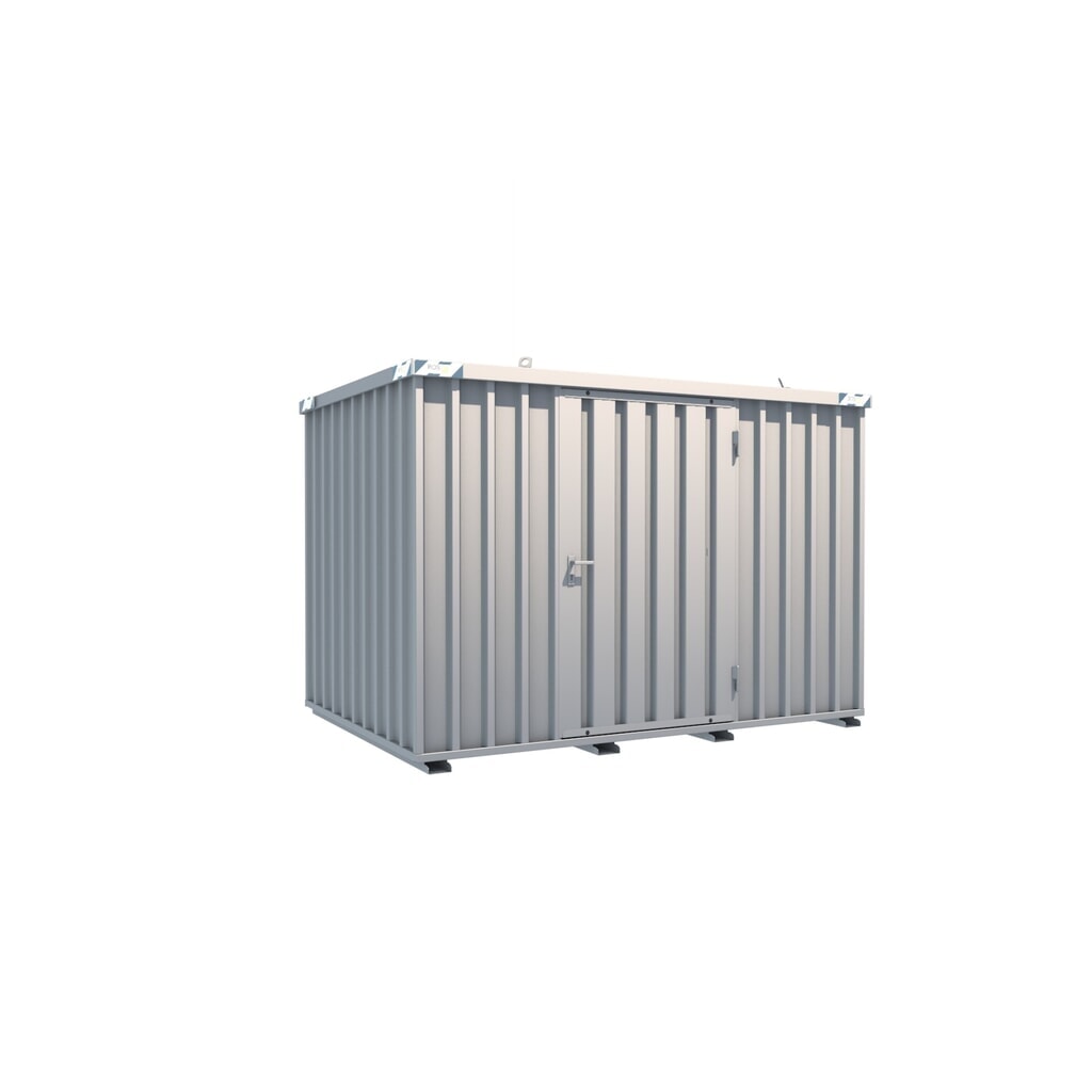 Produktabbildung: BOS® Schnellbaucontainer, HxBxT 2.100 x 2.100 x 3.100 mm, Tür längsseitig, 1-flügelig