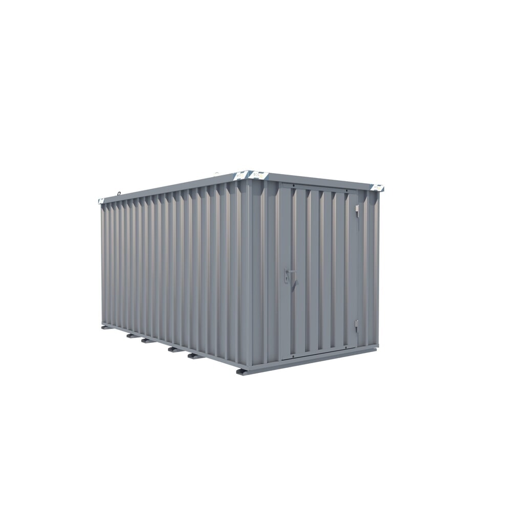 BOS® Schnellbaucontainer, HxBxT 2.100 x 2.100 x 4.100 mm, Tür stirnseitig, 1-flügelig Produktabbildung: BOS® Schnellbaucontainer, HxBxT 2.100 x 2.100 x 4.100 mm, Tür stirnseitig, 1-flügelig