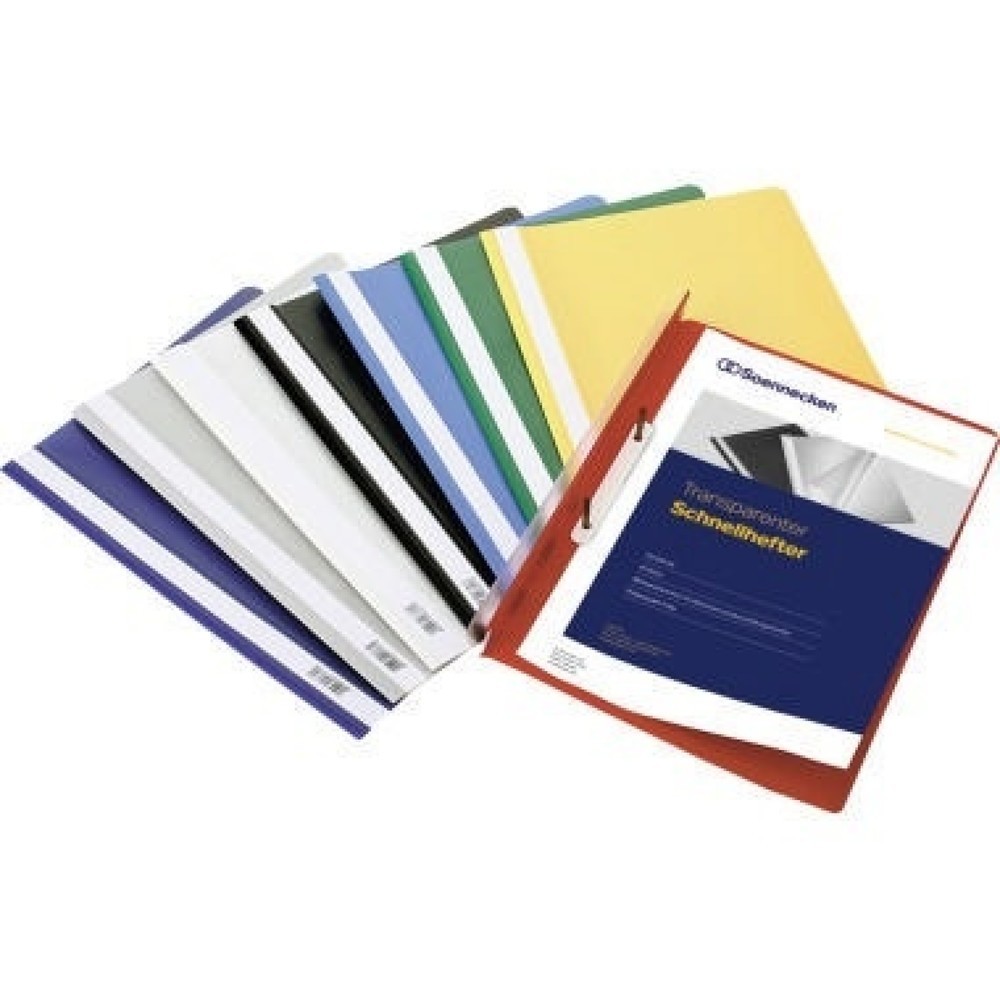 Produktabbildung: Soennecken Schnellhefter 2966 DIN A4 PP schwarz 10 St./Pack.