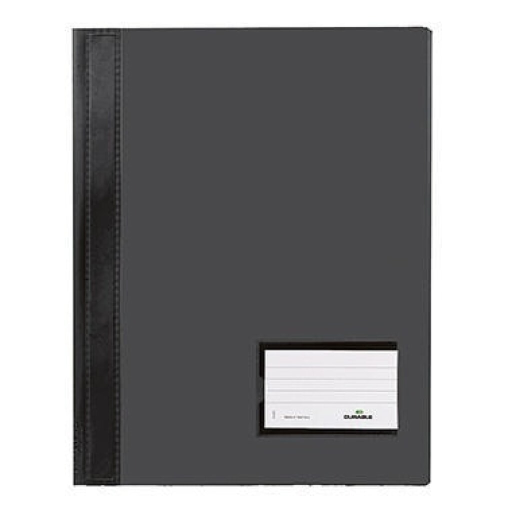DURABLE Schnellhefter DURALUX 268001 DIN A4 Hartfolie schwarz Produktabbildung: DURABLE Schnellhefter DURALUX 268001 DIN A4 Hartfolie schwarz