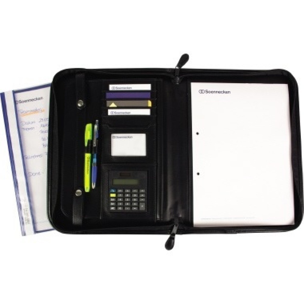 Produktabbildung Nr. 2: Soennecken Schreibmappe Dortmund 5165 Leder schwarz