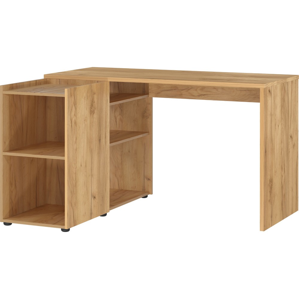 Produktabbildung: Winkelschreibtisch OLVERA, 1.290 x 1.070 mm, Navarra-Eiche-Nb.