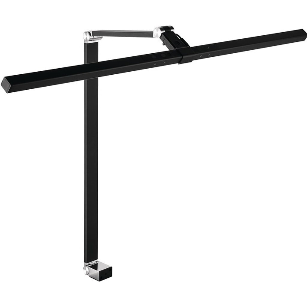 Schreibtischleuchte, verstellbar, Aluminium/Kunststoff schwarz Höhe 720 mm, mit LED Produktabbildung: Schreibtischleuchte, verstellbar, Aluminium/Kunststoff schwarz Höhe 720 mm, mit LED