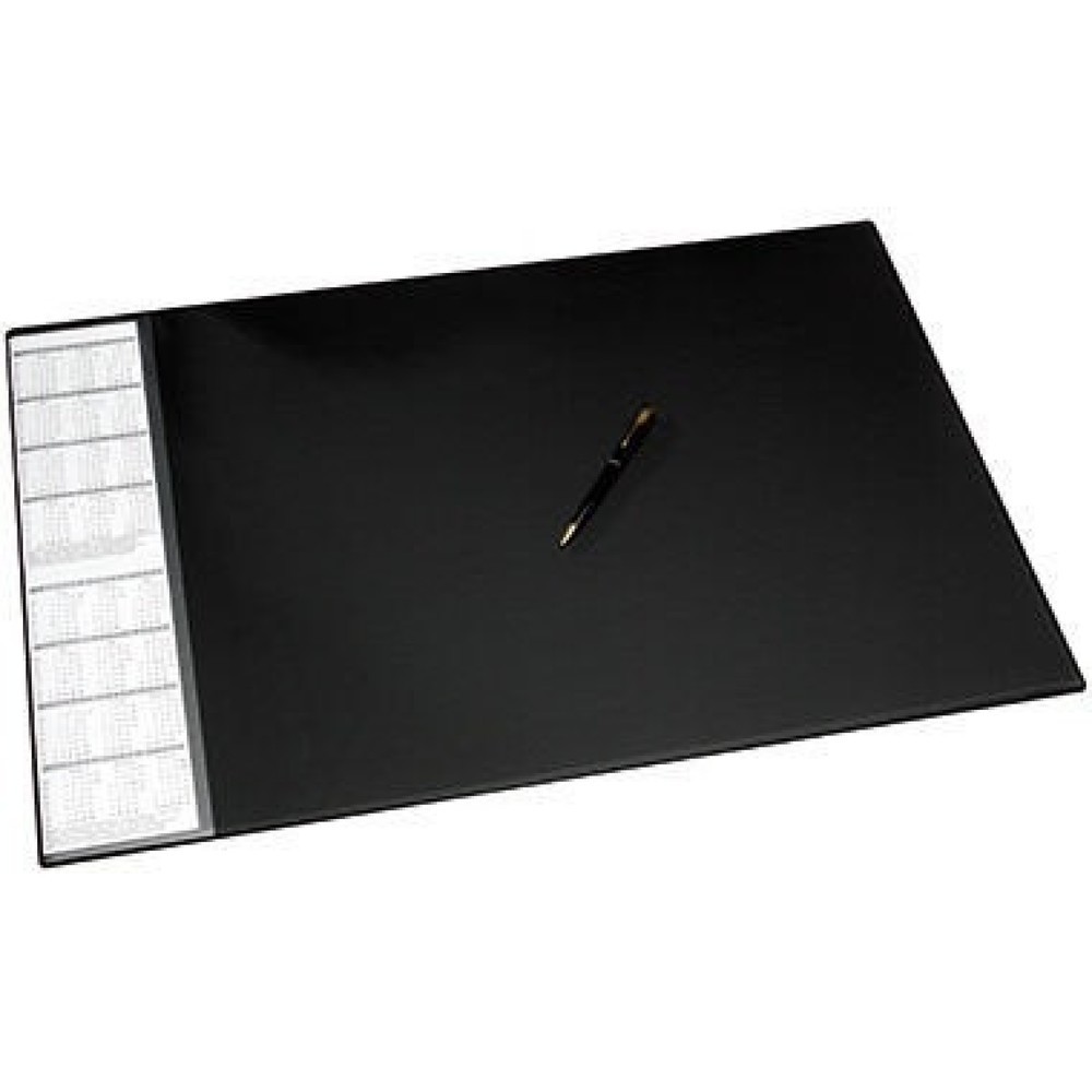 Produktabbildung: Schreibunterlage 68x44cm Seitentasche abwaschbar schwarz