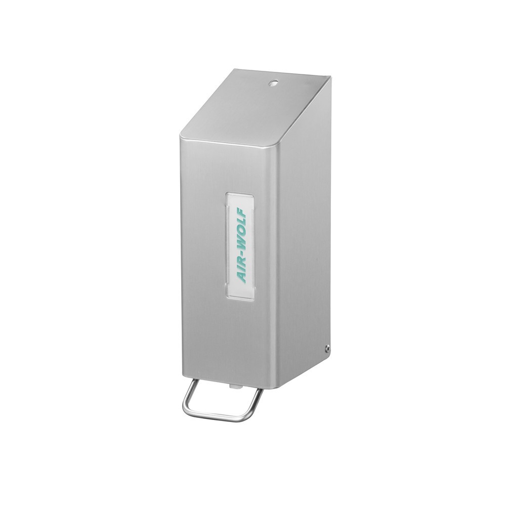 Product afbeelding: Schuimzeepdispenser Air-Wolf voor 600 ml schuimzeep serie Omega geborsteld roestvrij staal