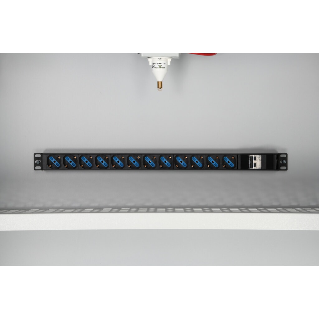 Produktabbildung Nr. 2: Schuko-Steckdosenleiste S12 für Justrite® Lithium-Ionen-Sicherheitsschrank 226-LT