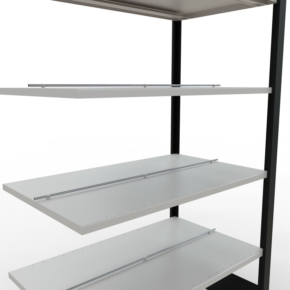Produktabbildung Nr. 4: SCHULTE Aktenregal AF, doppelseitig, mit Mittelanschlägen, FL 150 kg, schwarz, HxBxT 2.000 x 1.000 x 600 mm