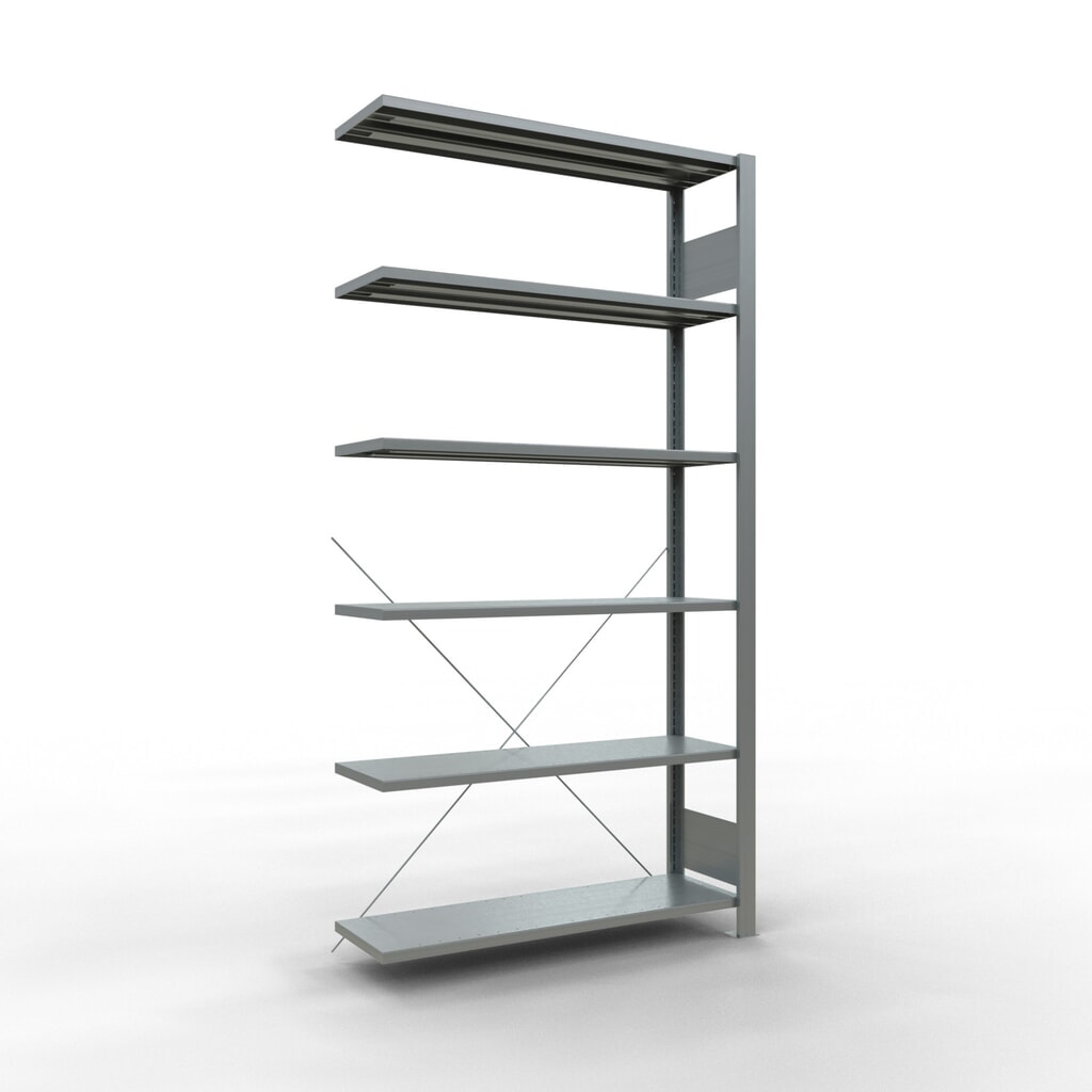 SCHULTE Aktenregal AF, einseitig, ohne Endanschläge, FL 85 kg, HxBxT 2.000 x 1.000 x 300 mm Produktabbildung: SCHULTE Aktenregal AF, einseitig, ohne Endanschläge, FL 85 kg, HxBxT 2.000 x 1.000 x 300 mm