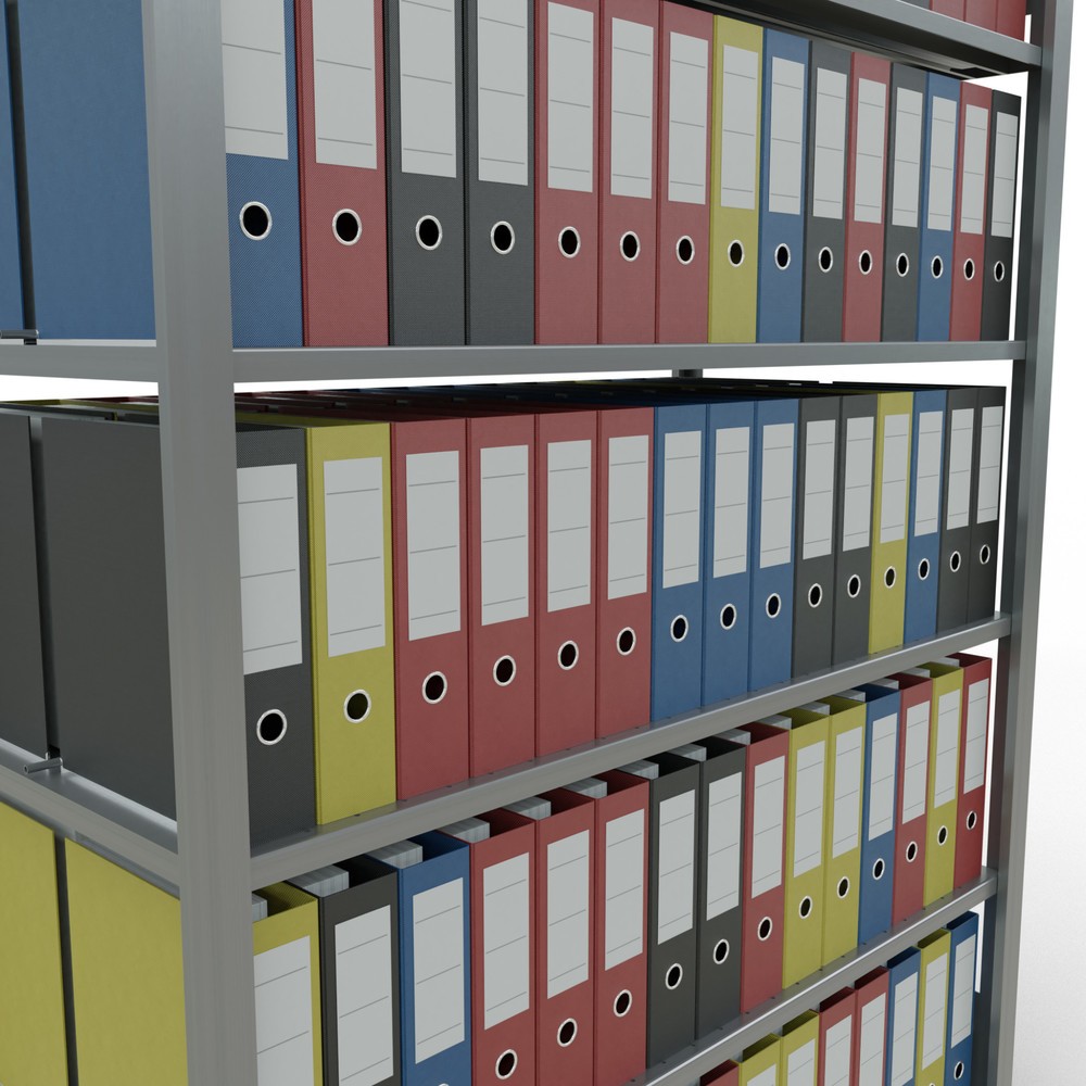 Produktabbildung Nr. 3: SCHULTE Aktenregal GF, doppelseitig, mit Mittelanschlägen, FL 150 kg, HxBxT 2.000 x 1.300 x 600 mm
