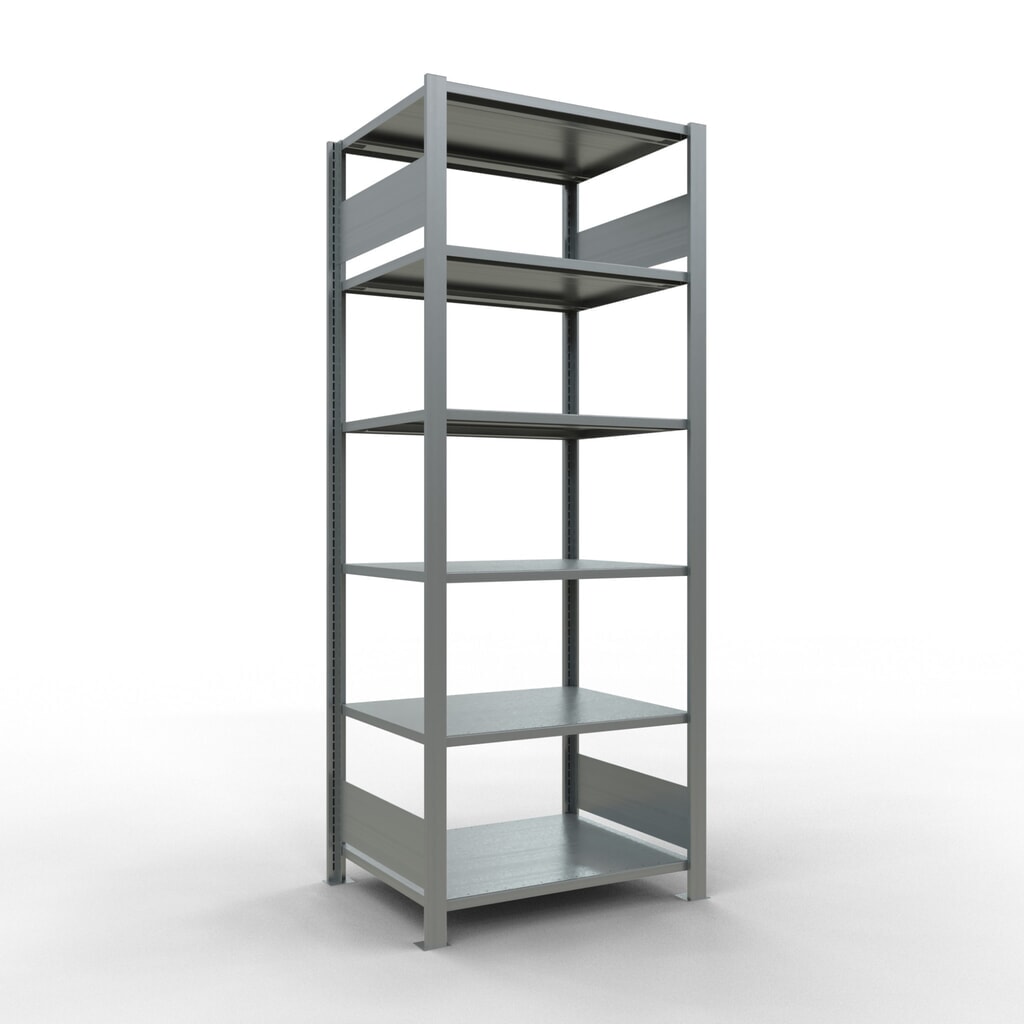 SCHULTE Aktenregal GF, doppelseitig, ohne Mittelanschläge, FL 150 kg, HxBxT 2.000 x 750 x 600 mm Produktabbildung: SCHULTE Aktenregal GF, doppelseitig, ohne Mittelanschläge, FL 150 kg, HxBxT 2.000 x 750 x 600 mm
