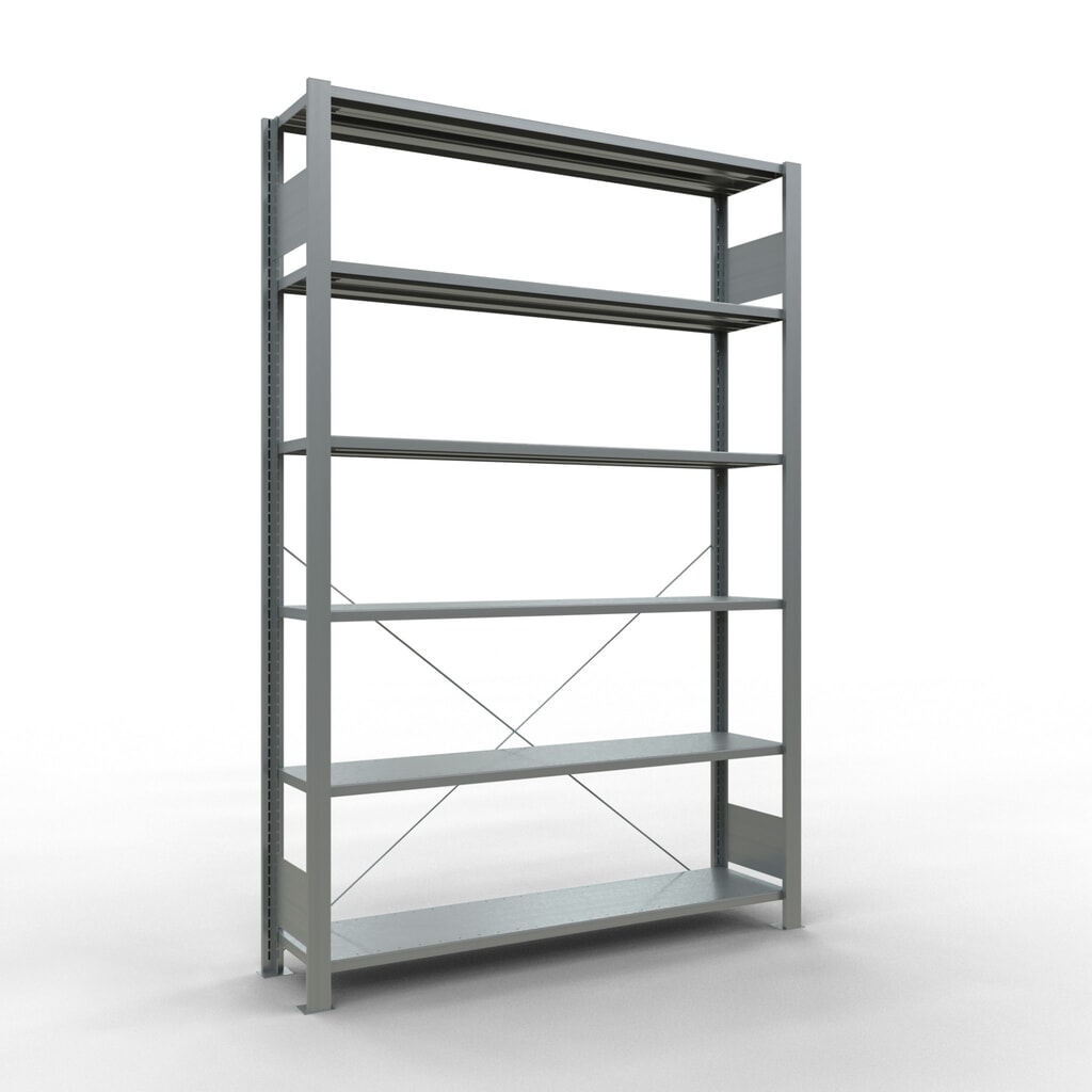 Produktabbildung: SCHULTE Aktenregal GF, einseitig, FL 85 kg, HxBxT 2.000 x 1.300 x 300 mm