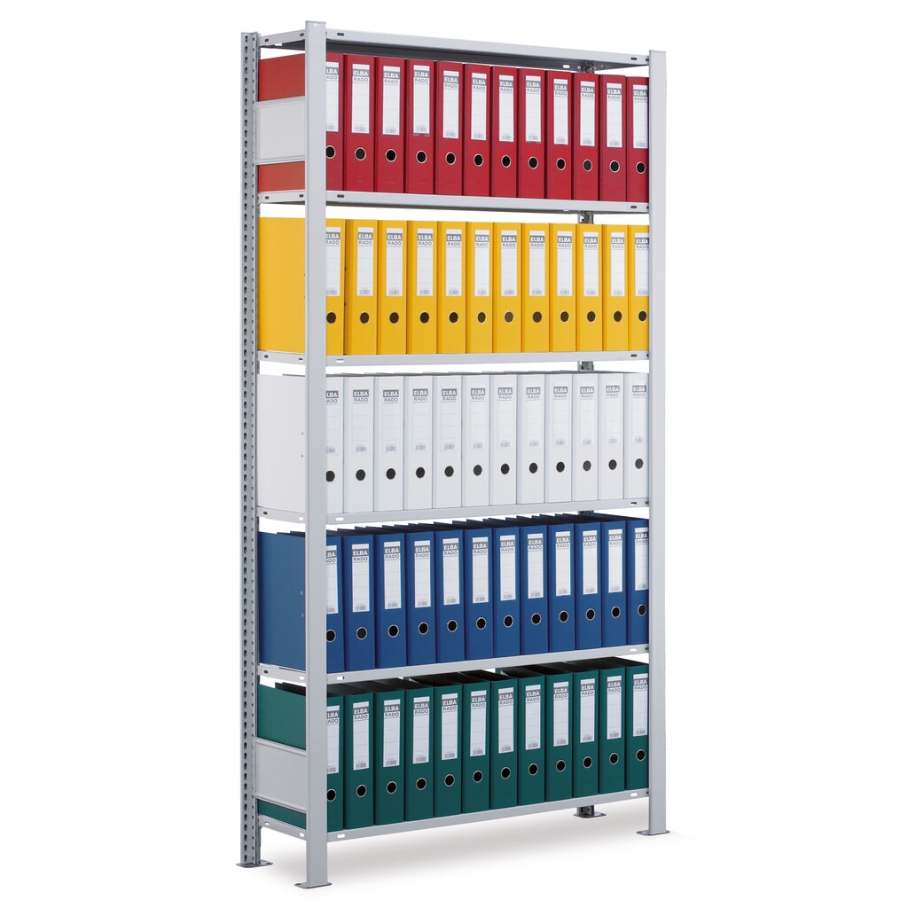 Produktabbildung: SCHULTE Aktenregal GF, einseitig, FL 85 kg, HxBxT 2.500 x 1.000 x 300 mm