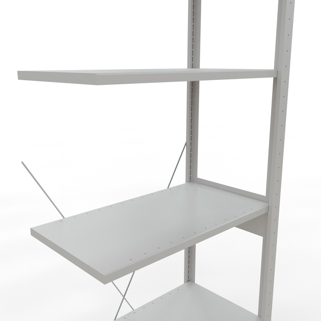Produktabbildung Nr. 5: SCHULTE Fachbodenregal, AF, FL 150 kg, lichtgrau, HxBxT 2.500 x 750 x 400 mm