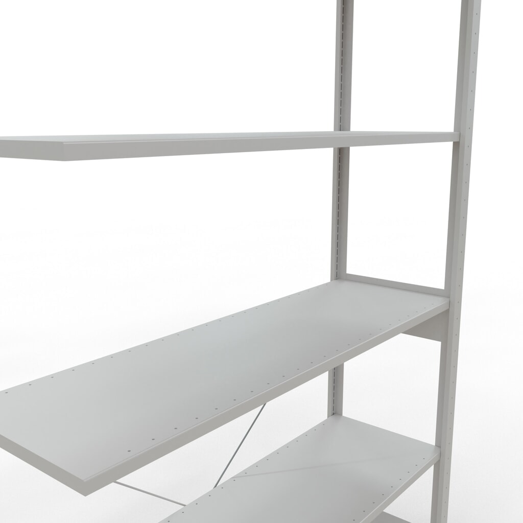 Produktabbildung Nr. 5: SCHULTE Fachbodenregal, AF, FL 150 kg, lichtgrau, HxBxT 2.500 x 1.300 x 400 mm
