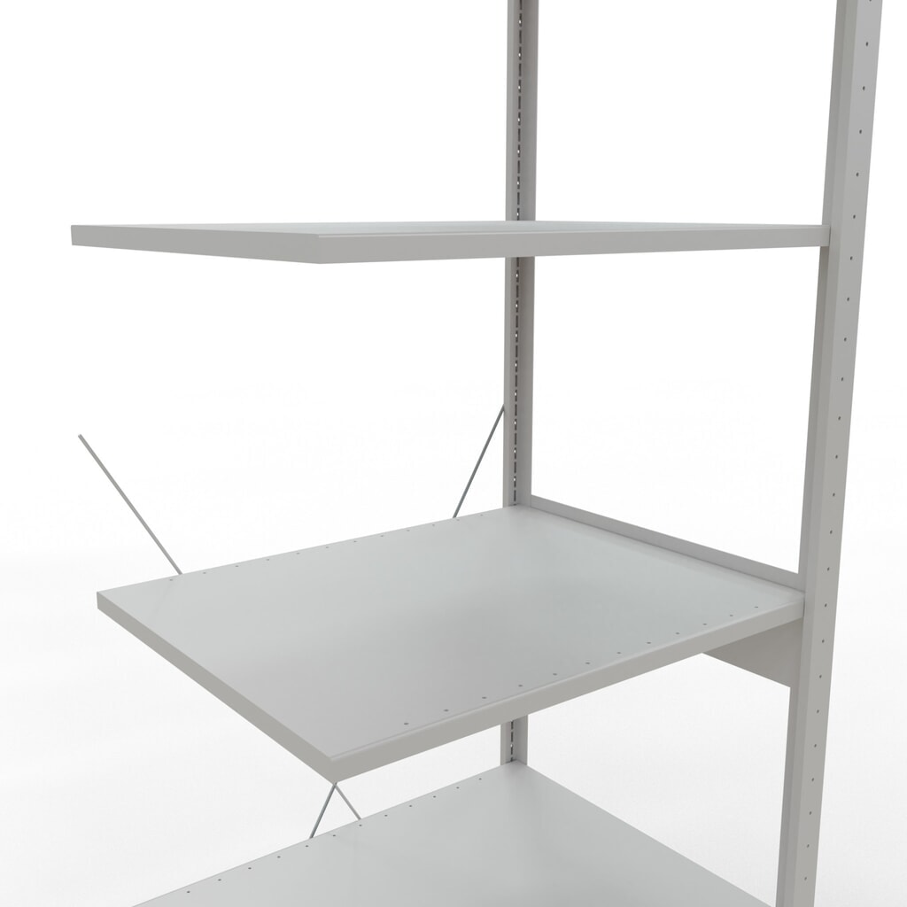 Produktabbildung Nr. 5: SCHULTE Fachbodenregal, AF, FL 150 kg, lichtgrau, HxBxT 2.500 x 750 x 600 mm