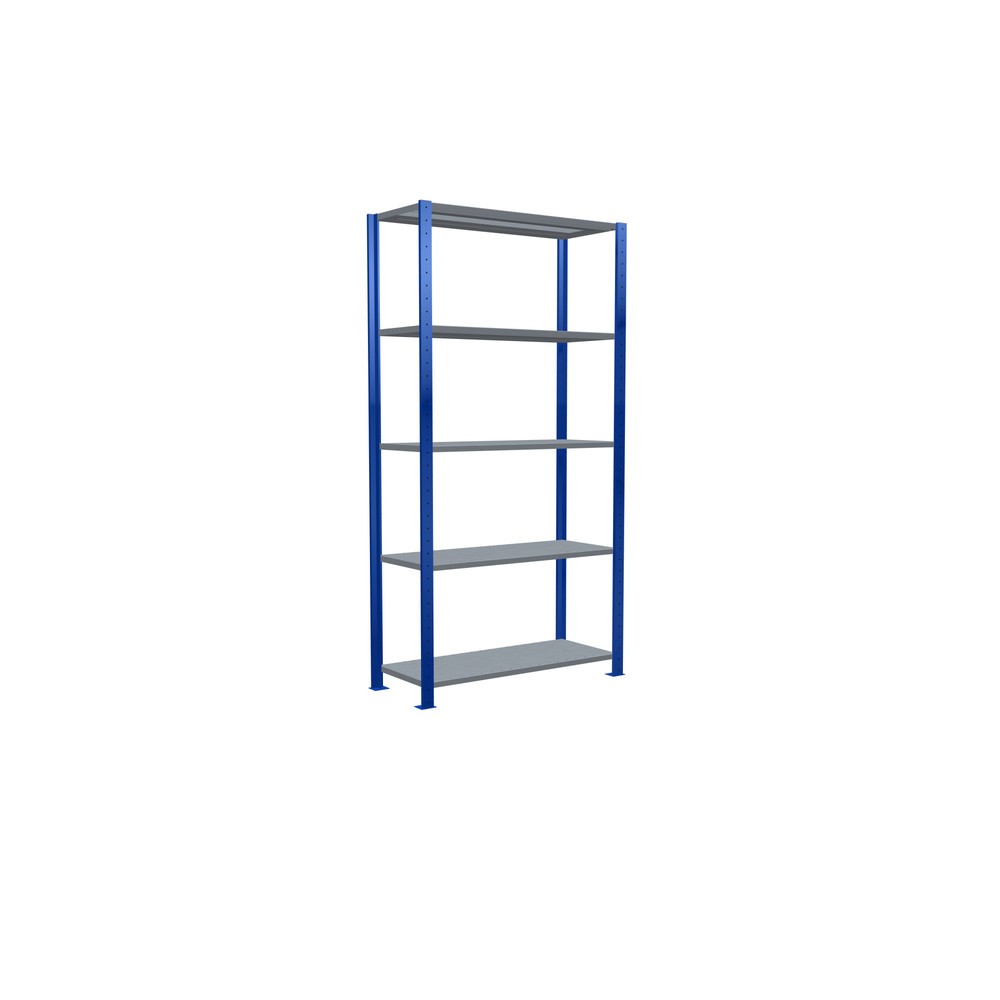 Produktabbildung Nr. 5: SCHULTE Fachbodenregal enzianblau/verzinkt mit 5 Stahlblechböden, Fachlast 150 kg, HxBxT 2.000 x 1.060 x 436 mm