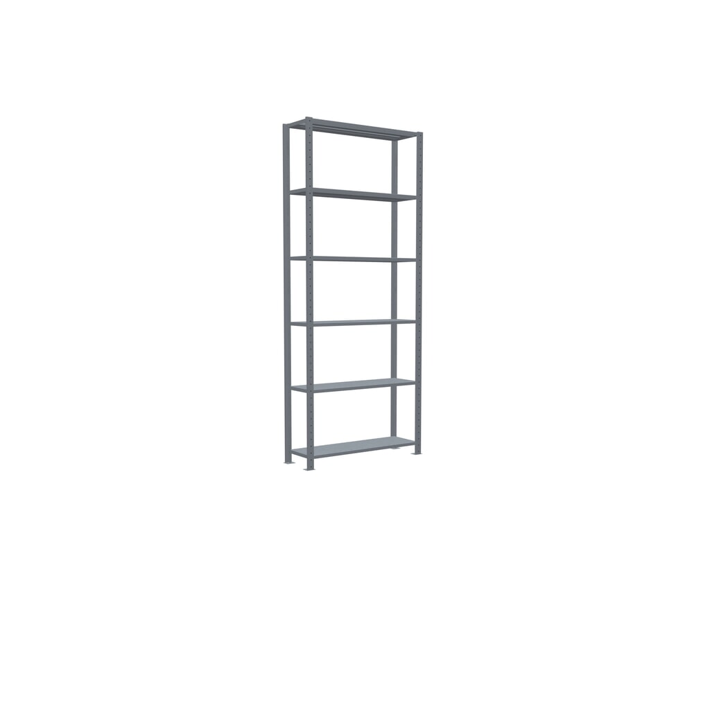 SCHULTE Fachbodenregal verzinkt, Fachlast 150 kg, HxBxT 2.500 x 1.060 x 336 mm Produktabbildung Nr. 5: SCHULTE Fachbodenregal verzinkt, Fachlast 150 kg, HxBxT 2.500 x 1.060 x 336 mm