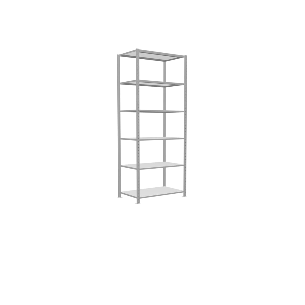 Produktabbildung Nr. 2: SCHULTE Fachbodenregal lichtgrau, Fachlast 150 kg, HxBxT 2.500 x 1.060 x 636 mm