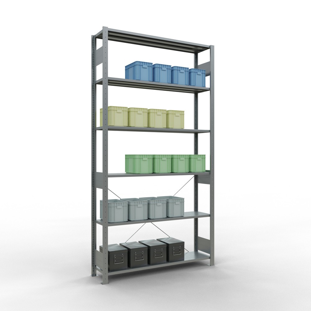 Produktabbildung Nr. 4: SCHULTE Fachbodenregal verzinkt, Fachlast 150 kg, HxBxT 2.500 x 1.360 x 336 mm
