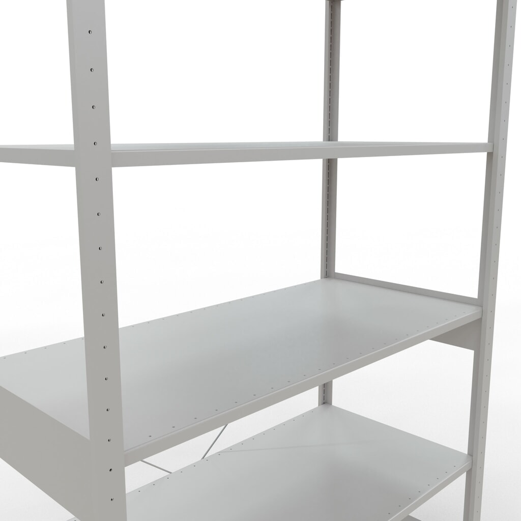 Produktabbildung Nr. 5: SCHULTE Fachbodenregal lichtgrau, Fachlast 150 kg, HxBxT 2.500 x 1.360 x 636 mm