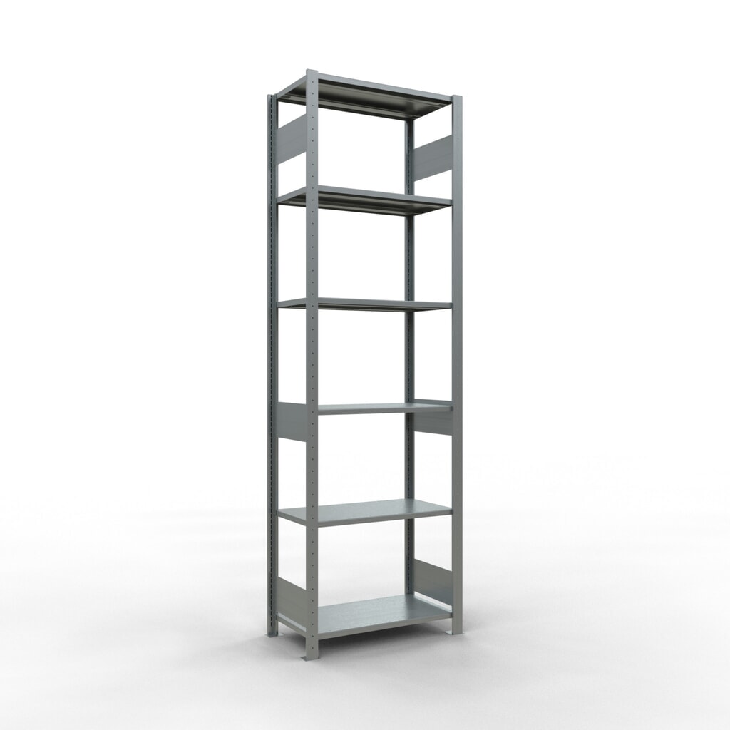 Produktabbildung: SCHULTE Fachbodenregal verzinkt, Fachlast 150 kg, HxBxT 2.500 x 810 x 436 mm
