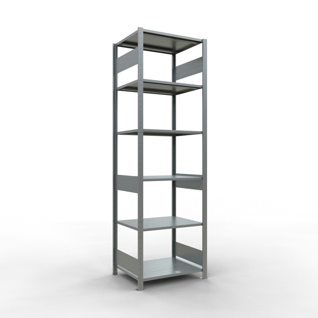 Produktabbildung: SCHULTE Fachbodenregal verzinkt, Fachlast 150 kg, HxBxT 2.500 x 810 x 636 mm