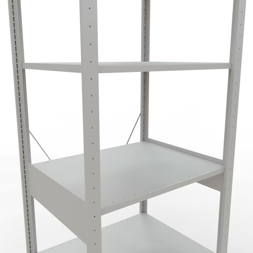 Produktabbildung Nr. 5: SCHULTE Fachbodenregal lichtgrau, Fachlast 150 kg, HxBxT 2.500 x 810 x 636 mm