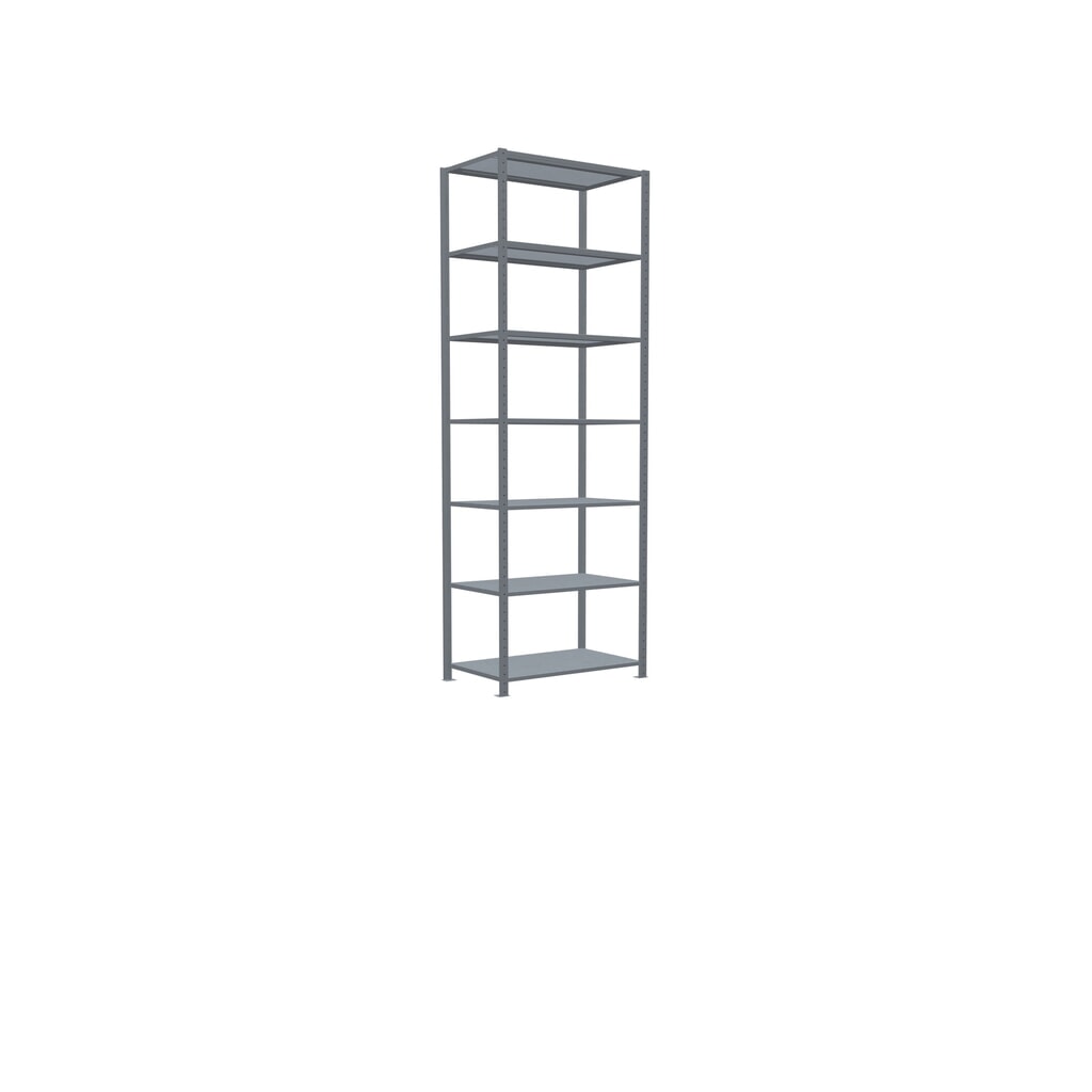 SCHULTE Fachbodenregal verzinkt, Fachlast 330 kg, HxBxT 3.000 x 1.060 x 636 mm Produktabbildung Nr. 2: SCHULTE Fachbodenregal verzinkt, Fachlast 330 kg, HxBxT 3.000 x 1.060 x 636 mm