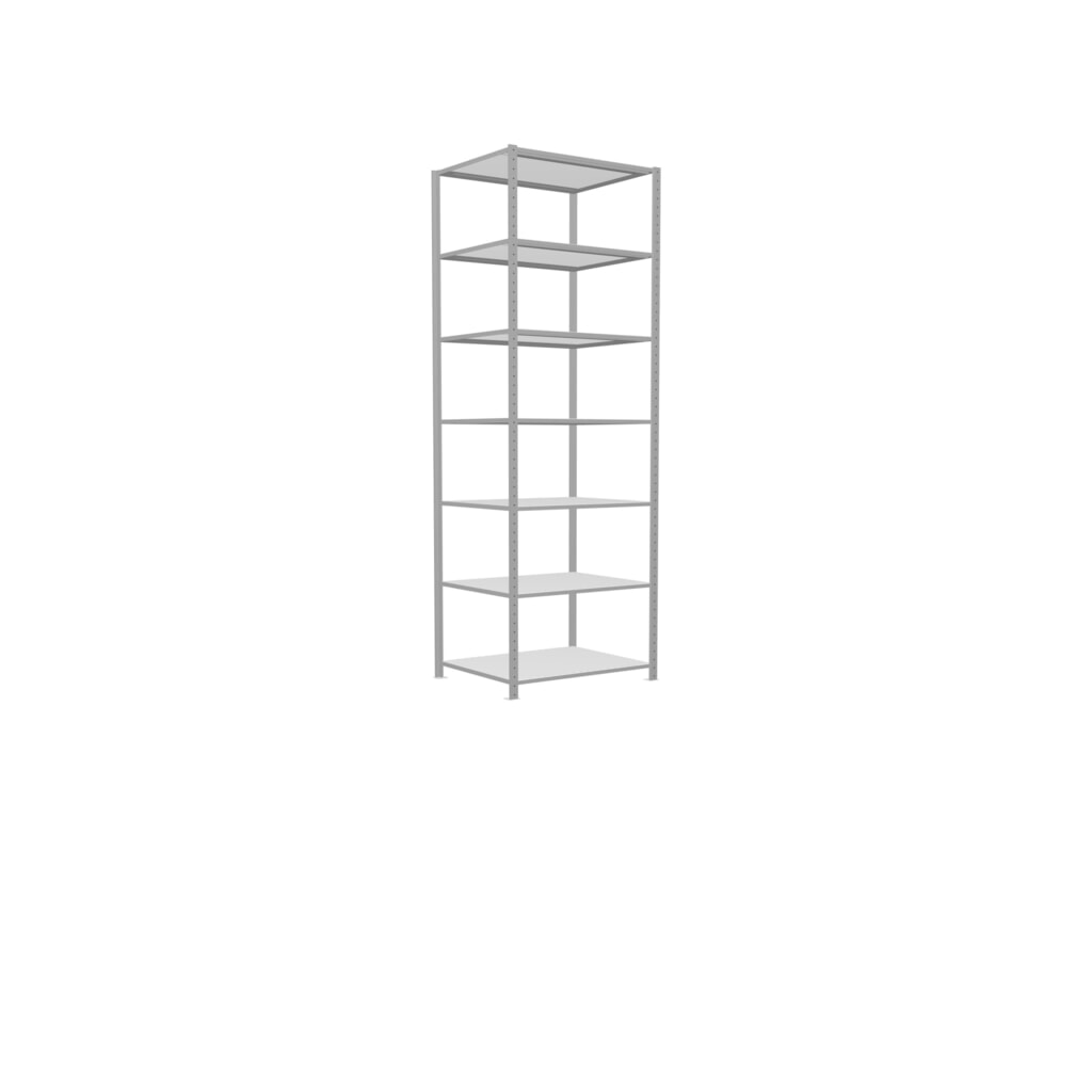 SCHULTE Fachbodenregal lichtgrau, Fachlast 330 kg, HxBxT 3.000 x 1.060 x 836 mm Produktabbildung Nr. 2: SCHULTE Fachbodenregal lichtgrau, Fachlast 330 kg, HxBxT 3.000 x 1.060 x 836 mm