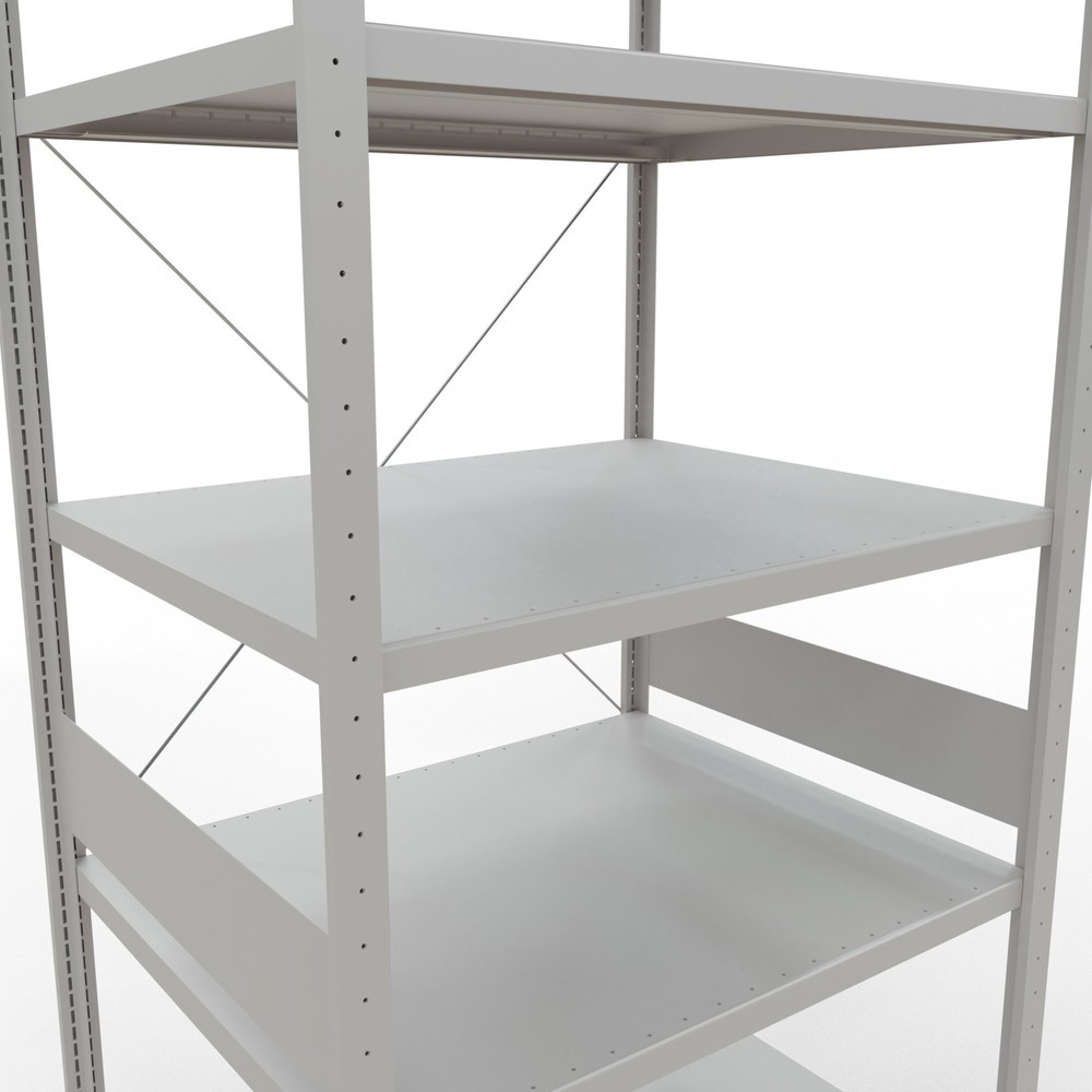 Produktabbildung Nr. 5: SCHULTE Fachbodenregal lichtgrau, Fachlast 330 kg, HxBxT 3.000 x 1.060 x 836 mm