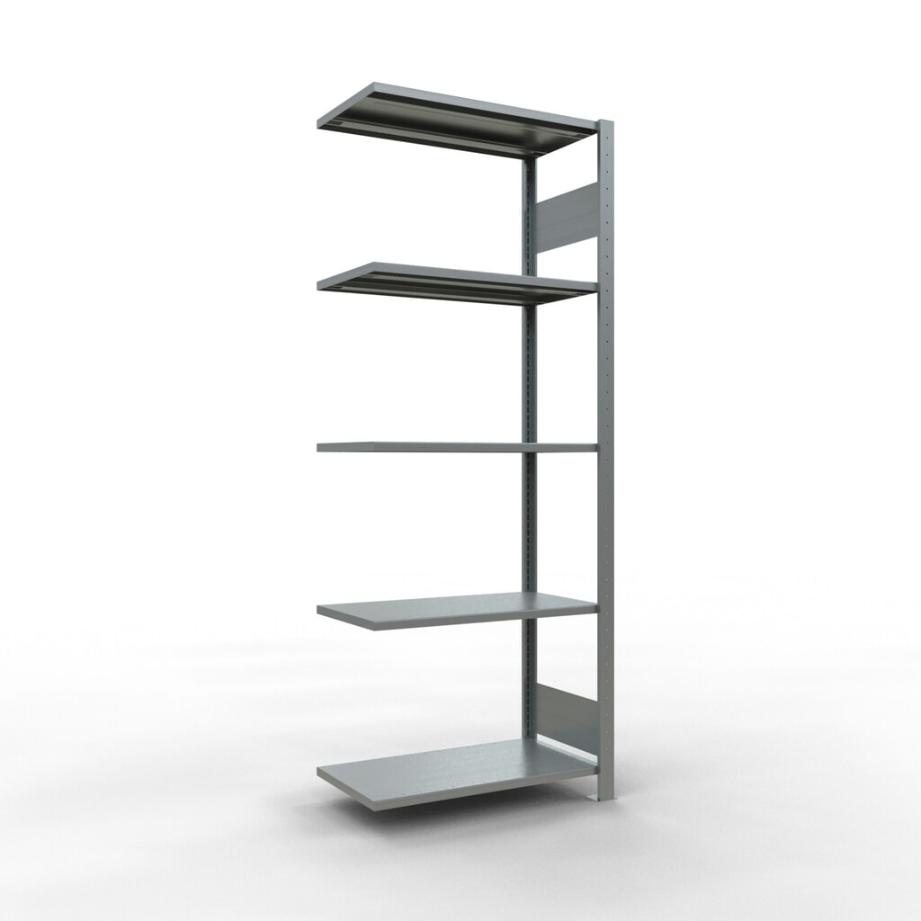 Produktabbildung: SCHULTE Fachbodenregal Steckmontage, AF, FL 150 kg, verzinkt, HxBxT 2.000 x 750 x 400 mm