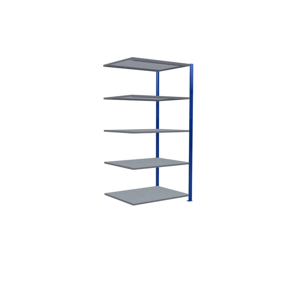 SCHULTE Fachbodenregal Steckmontage, AF, FL 330 kg, enzianblau/verzinkt, HxBxT 2.000 x 1.000 x 800 mm Produktabbildung Nr. 2: SCHULTE Fachbodenregal Steckmontage, AF, FL 330 kg, enzianblau/verzinkt, HxBxT 2.000 x 1.000 x 800 mm