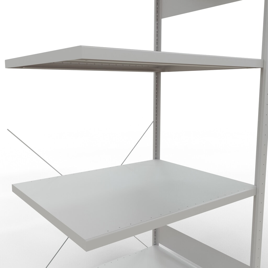 Produktabbildung Nr. 5: SCHULTE Fachbodenregal Steckmontage, AF, FL 330 kg, lichtgrau, HxBxT 2.000 x 1.000 x 800 mm