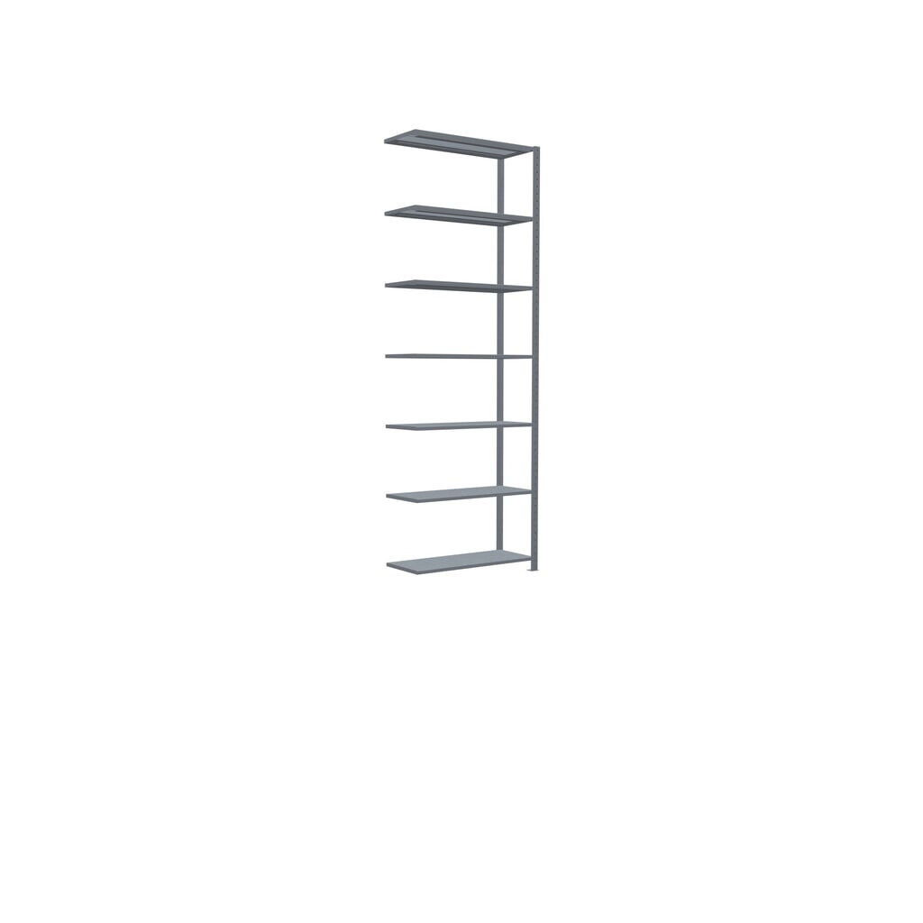 SCHULTE Fachbodenregal Steckmontage, AF, FL 330 kg, verzinkt, HxBxT 3.000 x 1.000 x 400 mm Produktabbildung Nr. 2: SCHULTE Fachbodenregal Steckmontage, AF, FL 330 kg, verzinkt, HxBxT 3.000 x 1.000 x 400 mm